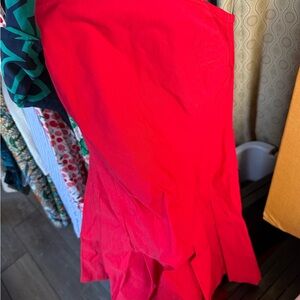 Elegant Red Women's strapless top